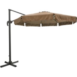 Vestiamo Casa - Ombrellone a lampada con flap Telo Camel - h2,65 cm diametro 300 cm