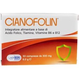 LAERBIUM PHARMA Srl CIANOFOLIN 30 Cpr 300mg