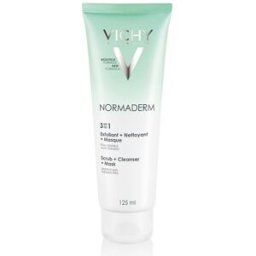 L'OREAL VICHY NORMADERM 3IN1 Detergente Esfoliante Illuminante Viso con Imperfezioni 125ML