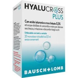 BAUSCH & LOMB IOM HYALUCROSS PLUS SDU 0,5ml 20 Fialette Monodose