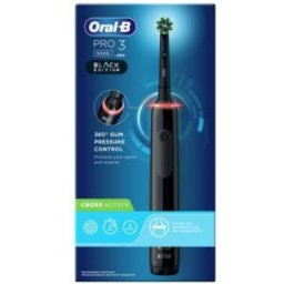 PROCTER & GAMBLE SRL ORAL-B PRO3 Black Spazzolino Elettrico + 2 Testine