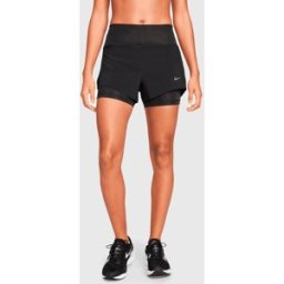 Nike Shorts da running 2-in-1 a vita media con tasche 8 cm Nero Donna XS