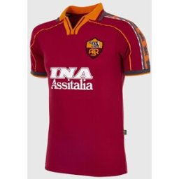 COPA Football Maglia AS Roma 1998-99 Vintage Giallo Rossa L