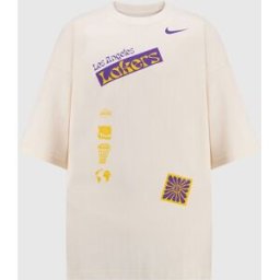Nike T-Shirt grafica Oversize Los Angeles Lakers Bianco Uomo L