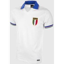 COPA Football Maglia Away Italia World Cup 1982 Vintage Bianca L