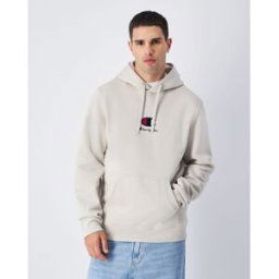 Champion Felpa con cappuccio con logo C grande Grigio Uomo L