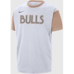 Nike T-Shirt Chicago Bulls - Bulls Logo Bianco Uomo L