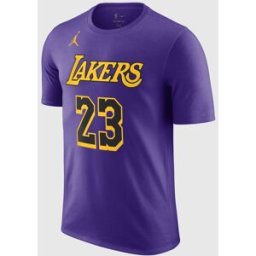 Nike T-Shirt LeBron James Los Angeles Lakers Viola Uomo L