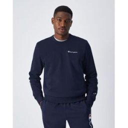 Champion Felpa con logo piccolo Blu Uomo L