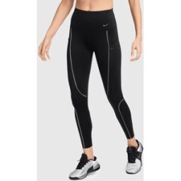 Nike Leggings a 7/8 a vita alta con sostegno elevato Nero Donna L