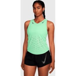 Nike AeroSwift Canottiera da Running Dri-FIT ADV Verde Donna L