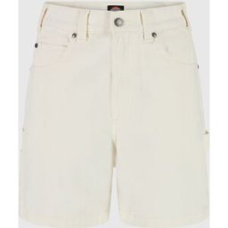 Dickies Pantaloncini Carpenter Duck Canvas Bianco Donna 25