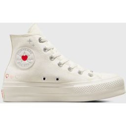 Converse Chuck Taylor All Star Lift Hi Bianco Donna 36