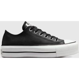 Converse Chuck Taylor All Star Lift Platform Leather Nero Donna 36