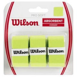 Wilson Pro Soft Overgrip, confezione da 3 GREEN