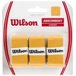 Wilson Pro Soft Overgrip, confezione da 3 YELLOW