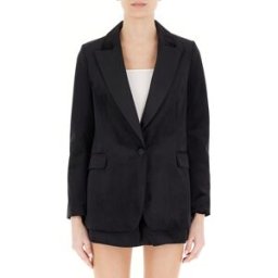 VICOLO Blazer monopetto velluto NERO S