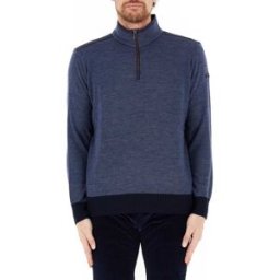 PAUL & SHARK Maglione mezza zip BLU AVIO M