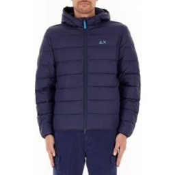 SUN68 Piumino con cappuccio BLU S