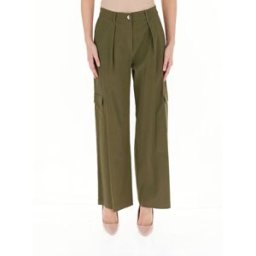 LIU JO Pantalone gamba ampia SPORT VERDE M
