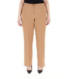 LUISA VIOLA X MARA VENIER Pantalone straight leg CAMMELLO 45