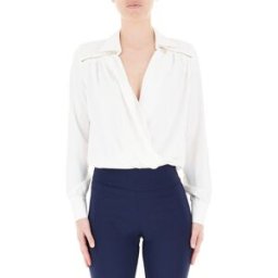 RINASCIMENTO Blusa con drappeggio PANNA S