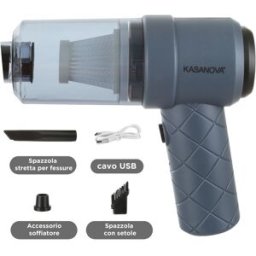 KASANOVA Mini aspiratore 2 in 1 senza fili verde