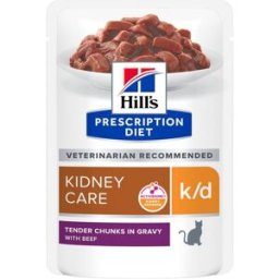 HILLS Hill's Prescription Diet k/d Kidney Care Alimento Umido per Gatti con Manzo 85G