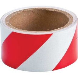Nuova Algis ROTOLO ADESIVO RIFRANGENTE BIANCO E ROSSO IN PVC 5x200 cm