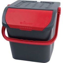 Tecnomat PATTUMIERA ECOLOGIC 28 l ROSSO CON CORPO GRIGIO 380x365 mm H 370 mm