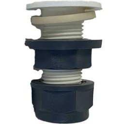 Stabile VITE ANALISI FUMI TUBO CALDAIE A CONDENZAZIONE Ø 80 mm IN POLIPROPILENE BIANCO