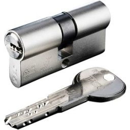 Iseo CILINDRO DI SICUREZZA R7 MISURA 80 = 50+30 mm OTTONE NICHELATO