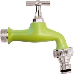 Tecnomat RUBINETTO STANDARD VERNICIATO VERDE CON INNESTO RAPIDO 1/2