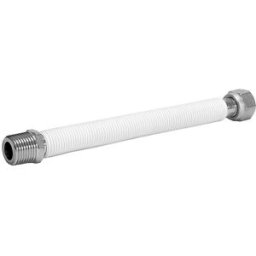 Easywaterpsp TUBO INOX PSP WWFL MF 3/4'' L 120 - 200 mm ESTENSIBILE RIVESTITO BIANCO DN 20