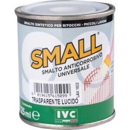 Tecnomat SMALTO SINTETICO RITOCCO UNIVERSAL SMALL INCOLORE 125 ml ANTICORROSIVO 12m² CON 1 l