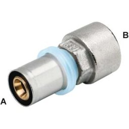 Rbm RACCORDO PRESS FIT PER MULTISTRATO DRITTO F3/4''x26 mm PROFILO PRESSATURA TH – H –B