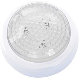 Tecnomat PUSH LIGHT LED TONDA BIANCA 3 BATTERIE 1,5V AA NON INCLUSE