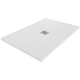 Tecnomat PIATTO DOCCIA TEVERE CEMENTO MARMORESINA BIANCO 70x100 cm H 2,2 cm PILETTA Ø90 mm