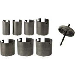 Tecnomat SET 7 FRESE A TAZZA Ø 26-32-38-45-50-56- 63 mm PER LEGNO PLASTICA