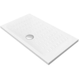 Azzurra PIATTO DOCCIA SERIE ELLISSE IN CERAMICA BIANCO 70x120 cm H 4 cm PILETTA Ø 90 mm