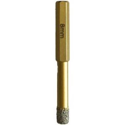 Symantec FRESA DIAMANTATA EXPERT Ø8 mm CERAMICA GRES GRANITO MARMO ATTACCO ESAGONALE A SECCO