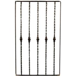 Pro_metal_design INFERRIATA FERRO 1000x606 mm CON PALETTI FORGIATI