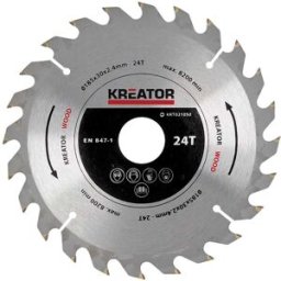 Kreator LAMA Ø185 mm 18 DENTI Ø FORO 30/20/19/16 mm PER SEGA CIRCOLARE PER LEGNO