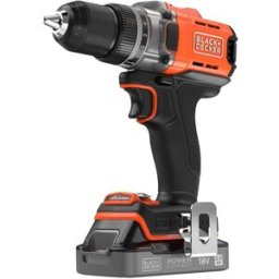 Black & Decker TRAPANO AVVITATORE B&D 18V BCD382D1XK-QW BATTERIA LITIO 2Ah PESO 2,4 kg IN VALIGETTA