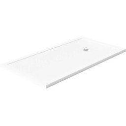 Tecnomat PIATTO DOCCIA SERIE MADISON MARMORESINA COLORE BIANCO 70X90 cm H 3,5 cm PILETTA Ø 90 mm