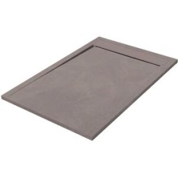Tecnomat PIATTO DOCCIA SERIE HIGH MARMORESINA SPATOLATO TORTORA 70x140 H 3 cm PILETTA Ø 90 mm