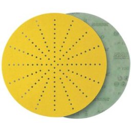 Sait 10 DISCHI ABRASIVI Ø225 mm GRANA 120 MULTIFORO ATTACCO A STRAPPO PER CARTEGGIATRICE