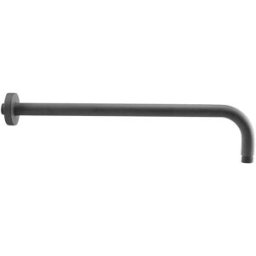 Tecnomat BRACCIO SOFFIONE DOCCIA TECOM ROUND L 350 mm M1/2 OTTONE FINTURA NERO OPACO