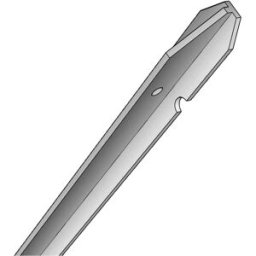 Metallurgica Irpina PALO A "T" ZINCATO A CALDO H 250 cm 30x30 mm