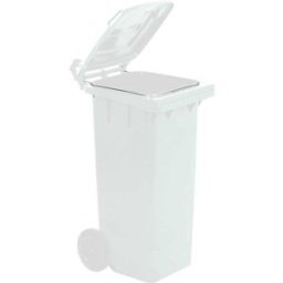 Tecnomat BIDONE CARRELLATO MOBILPLASTIC 120 l BIANCO CON COPERCHIO